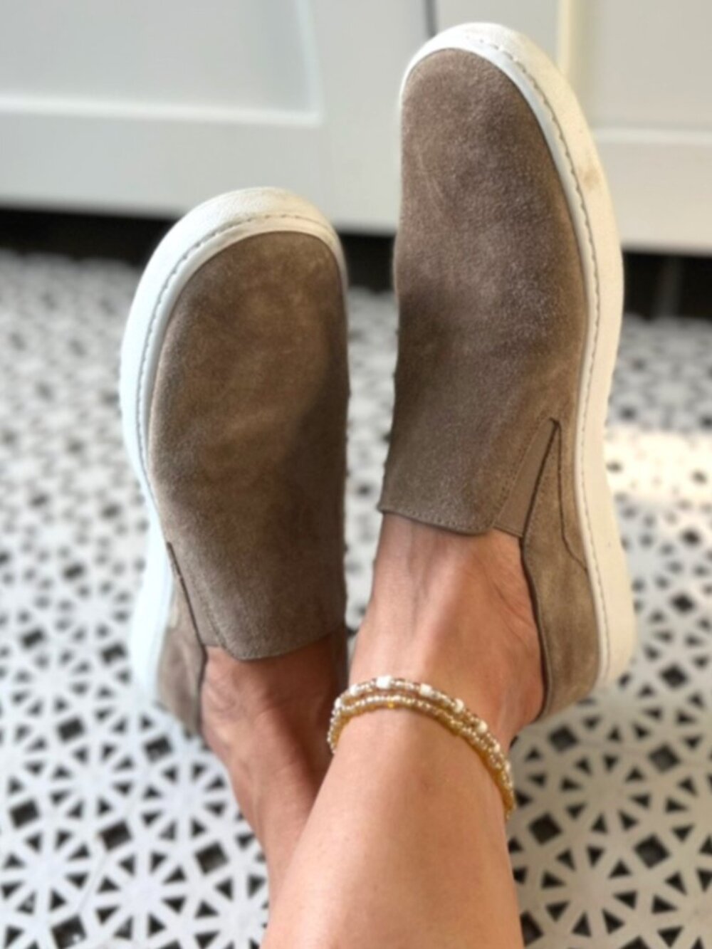 VINCE Verrel Suede  Mule Sneakers